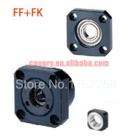 1 pcs FK25 Fixed Side +1 pcs FF25 Floated Side Ballscrew CNC parts ball screw fk/ff25 end support